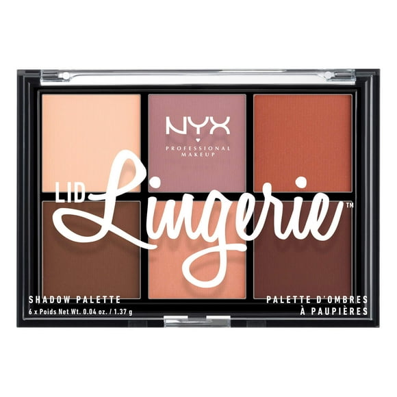 NYX PROFESSIONAL MAKEUP Lid Lingerie Shadow Palette, 0.28 Ounce