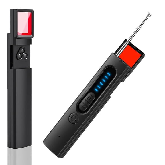 Hidden Camera Detectors, Listening Device & Anti-Spy & Bug Detector, GPS Tracker, RF Signal Detector Finder for Hotels, Offices, 6 Levels Sensitivity 4 Modes, 25H Working Time, Travel Essentials