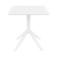 thumbnail image 3 of Pemberly Row Contemporary Square Table 27 inch White, 3 of 6