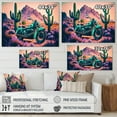thumbnail image 4 of Designart Motorcycle Parked In The Desert V Canvas Wall Art, 4 of 5