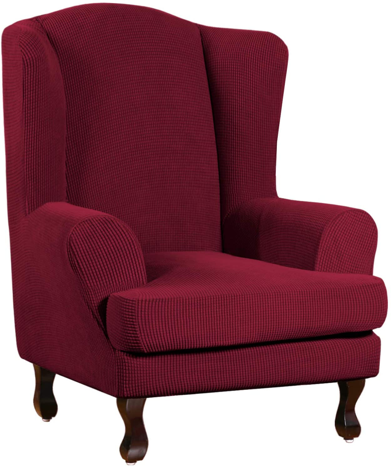Details about   Floral Wingback Slipcover Stretch Wing Chair Armchair Slip Cover Couch protector 