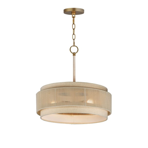 12813OFNAB Maxim Lighting Seacliff - 3 Light Pendant-22.5 Inch Tall and 20 Inch Wide