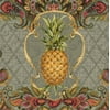Embossed Paper Cocktail Napkin, 20 count, Vintage Pineapple