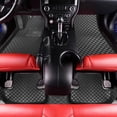 thumbnail image 2 of Car Floor Mats Custom Fit Ford Mustang 2015-2021 All Surround Waterproof PU Leather Front Rear Auto Floor Carpet Liners Set All Weather Protection Odorless Black, 2 of 10