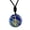 Lapis Lazuli, variant on Natural Crystal Cho Ku Rei Quartz Necklace Stone Aura Symbol Round Pendant Reiki