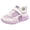 Purple, variant on Children Sneakers Low Top Breathable Solid Color Mesh Lightweight Slip on Platform Casual Trainers Wedge Walking Sport Sneakers White Size 1.5 Big Kid