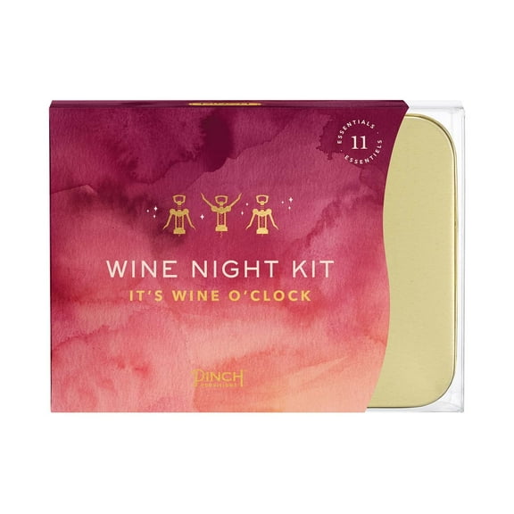 Pinch Provisions Wine Night Kit, Includes 11 Must-Have Emergency Essential Items for Weekend Plans, Funny Portable Box Kit, Gift for Bachelorette and Birthday Parties