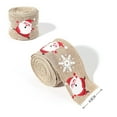 thumbnail image 3 of Vrorvz Christmas Decorations Ribbon Bowknot Holiday Ribbon Santa Claus Pattern for Home Window Decor Soft Washable DIY Wrinkle Free Fabric Ornaments for Christmas Tree Gray, 3 of 3