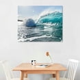 thumbnail image 2 of Orinice  Beach Canvas Wall Art Print: Shoreline Guard &amp; Surfboard Picture Graphic Art Painting for Wall Decor   20x16in, 2 of 6