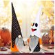 thumbnail image 5 of Paquete de 2 enanos de peluche de Halloween de 16.0 in para decoración de Halloween con calabaza Jack-O-Lantern Scythe con sombrero fantasma araña sueco Tomte Elf Doll Halloween decoración interior h JAMW Sencillez, 5 of 5