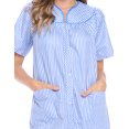 thumbnail image 5 of Casual Nights Women's Dressing Gown - XL, 55% Cotton, Short Sleeve Woven Robe Duster, 5 of 5