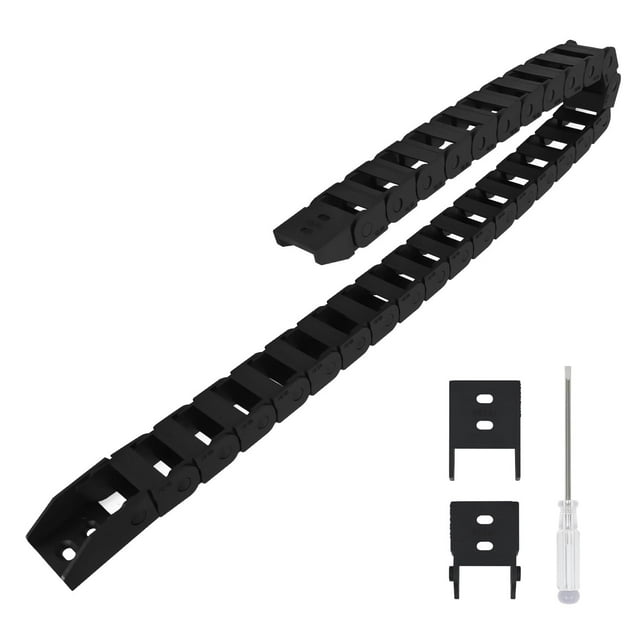Cadena portacables LmioeTool R18, 10 mm x 20 mm, negra, 1 m