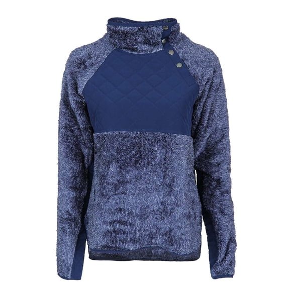 Boxercraft - New NIB - Women - Women's Quilted Fuzzy Fleece Pullover