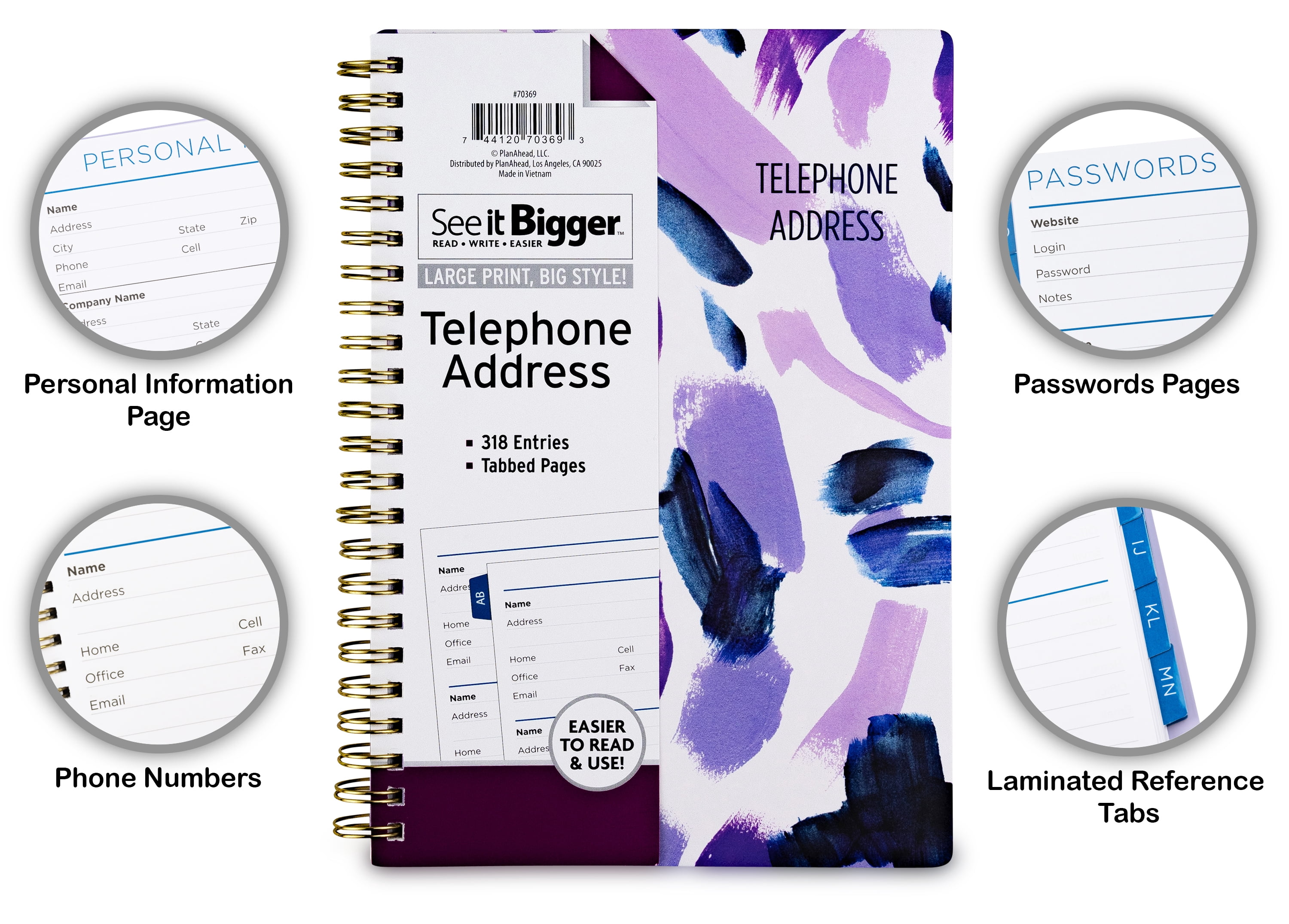 See It Bigger Telephone and Address Book