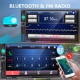 thumbnail image 2 of Reproductor MP5 estéreo Podofo 2 Din 7 pulgadas Bluetooth con cámara, 2 of 9