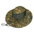 thumbnail image 2 of Cheers US Outdoor Breathable Mesh Big Wide Brim Camouflage Bucket Hat Sun with Neck Drawstring Fishing Hiking Cap, 2 of 7
