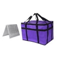 thumbnail image 1 of Bolsa Térmica para Entrega de Alimentos, Bolsa de Supermercado, Soporte Térmico, Calentador de Pizza con Base para Compras, Catering Profesional, violeta, 1 of 8