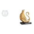 thumbnail image 1 of Acuario de escritorio,Pecera pequeña transparente,pecera,jarrón,mesa,Tanque de peces Contenedor de acuario transparente Hogar,estatua de resina de cisne,Figuras de cisne,estatuas,decoración, 1 of 8