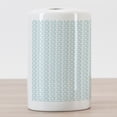 thumbnail image 3 of Chevron Ceramic Toothbrush Holder, Classical Compact Design of Zigzags Upped Simplistic Texture Tile Horizontal, Versatile Countertop for Bathroom, 4.5" X 2.7", Pale Blue White, by Ambesonne, 3 of 4
