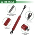 thumbnail image 5 of Unique Bargains 200mm/7.87" Gas Struts 4lb/20N/2kg Gas Springs Red Carbon Steel 2 Pcs, 5 of 7