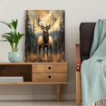 thumbnail image 5 of Qisvanset Framed Canvas Wall Art 12x16 Inch Mountain Forest Elk Western Wilderness Wall Decor, 5 of 5