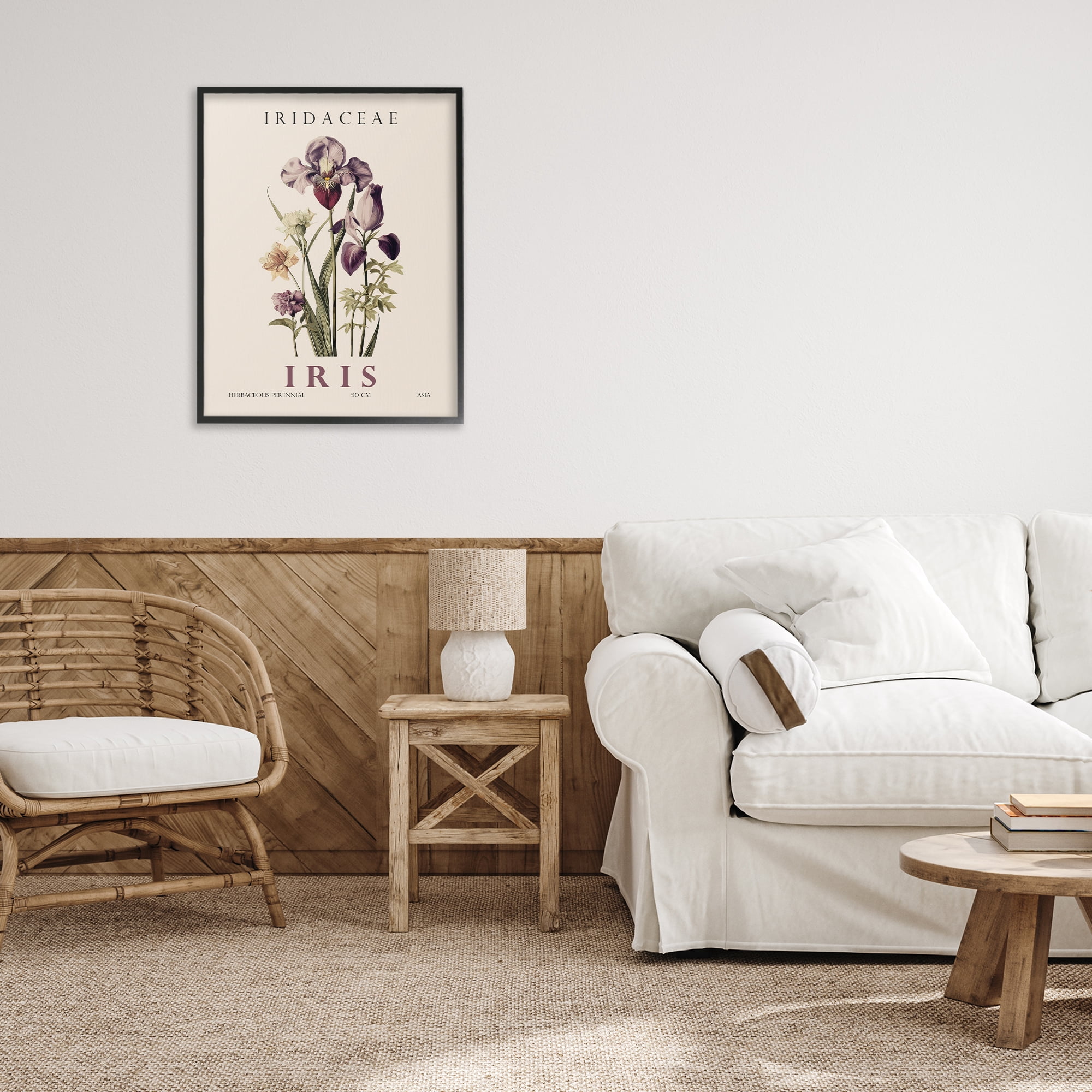 Stupell Industries Natural Iris Bundle Black Framed Giclee Art, design by Christopher Giampietro