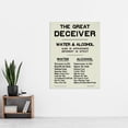 thumbnail image 2 of Temperance Promoting Prohibition Alcohol Deceiver Extra Large XL Wall Art Poster Print, 2 of 3