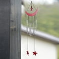 thumbnail image 4 of Campanas de viento, decoración colgante de ventana, campana de viento, adorno para el hogar, decoración de patio al aire libre (rojo), 4 of 9