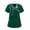 002Dark Green, variant on Soft Stretch V-Neck Medical Scrub Tops for Women Short Sleeve Nursing Uniform with Pocket Solid Plus Size 2026 Comfy Workwear Scrub Tops Navy XL