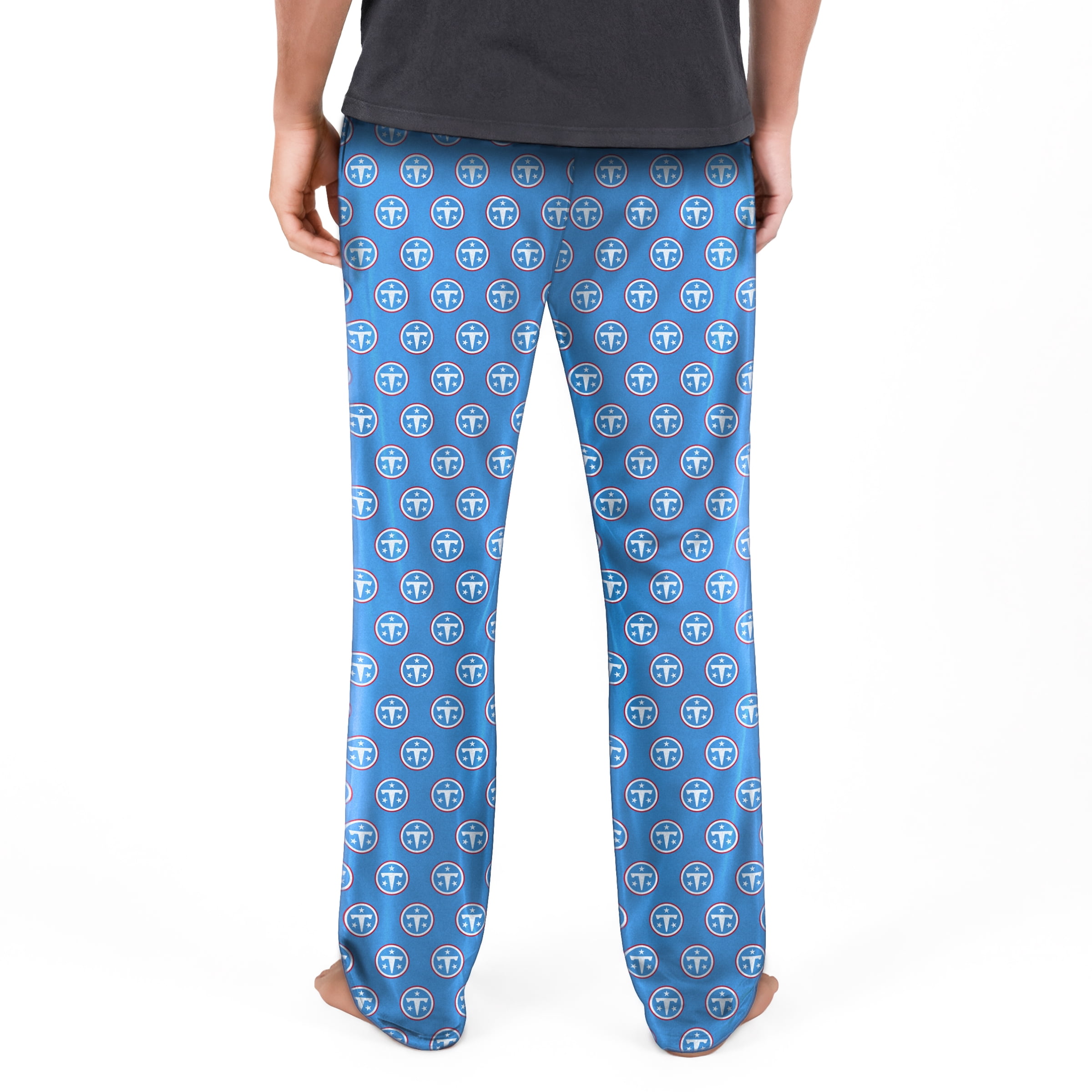 NFL Mens Tennessee Titans All Over Print Pajama Pants