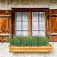 thumbnail image 5 of Artificial Plants Outdoor for Spring Summer Decoration, Bundles Fake Monkey Grass with Flowers UV Resistant Realistic Greenery Shrubs for Outside Yard Hanging Planter Window Garden, 5 of 7