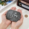thumbnail image 3 of Western Cowboy Belt Buckle for Men Horse Cross Belt Buckle Vintage Alloy Belt Buckle Cowgirl Belt Buckles for Women, 3 of 7