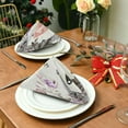 thumbnail image 3 of Soft Reusable Satin Table Decorative Napkins, 20x20InX6 PCSParis Eiffel Tower, Family Dinner Wedding Banquet, Cocktail Party, Kitchen, Birthday Party Washcloth Gift, 3 of 7