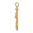 thumbnail image 3 of 14K Yellow Gold Lion Charm King of the Jungle Pendant, 3 of 3