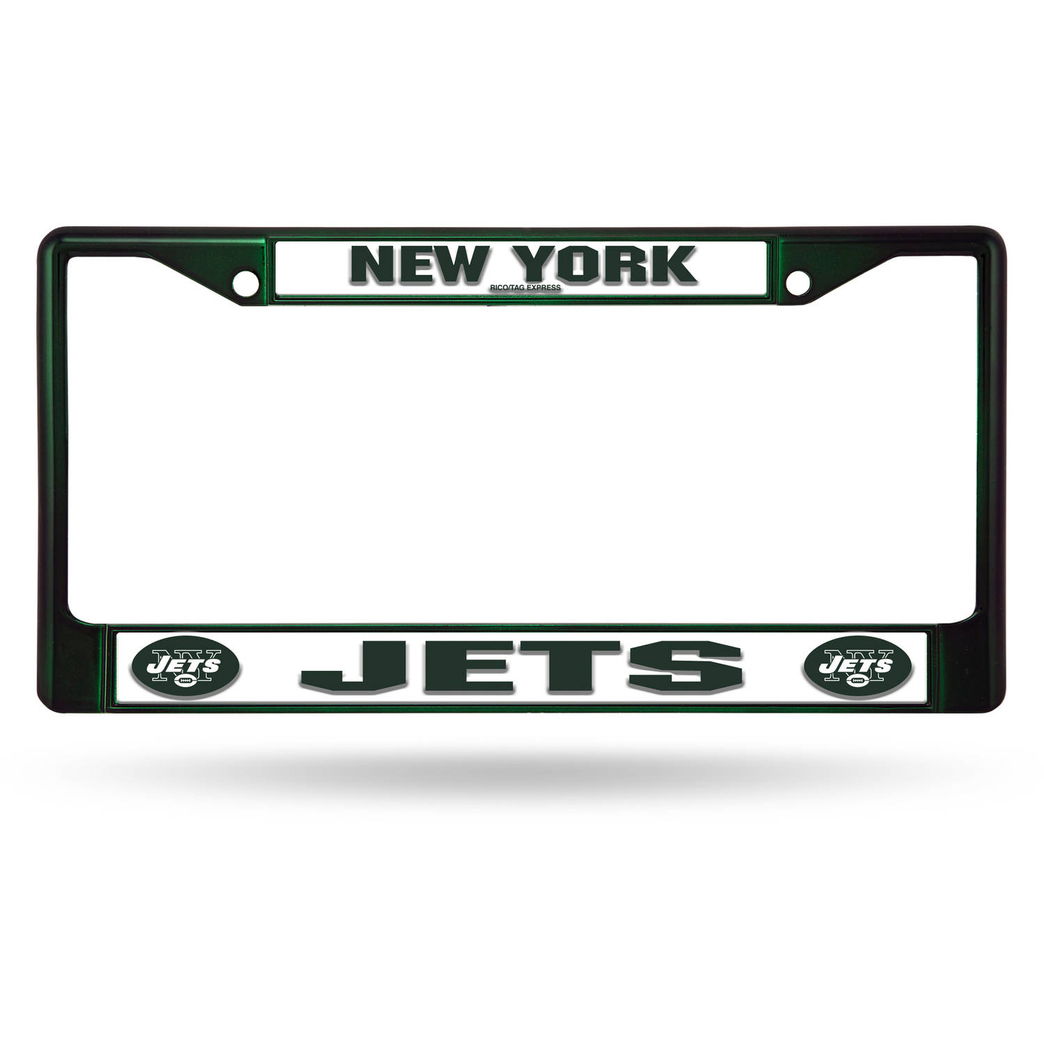 Rico Industries NFL Color License Plate Frame, New York Jets Walmart