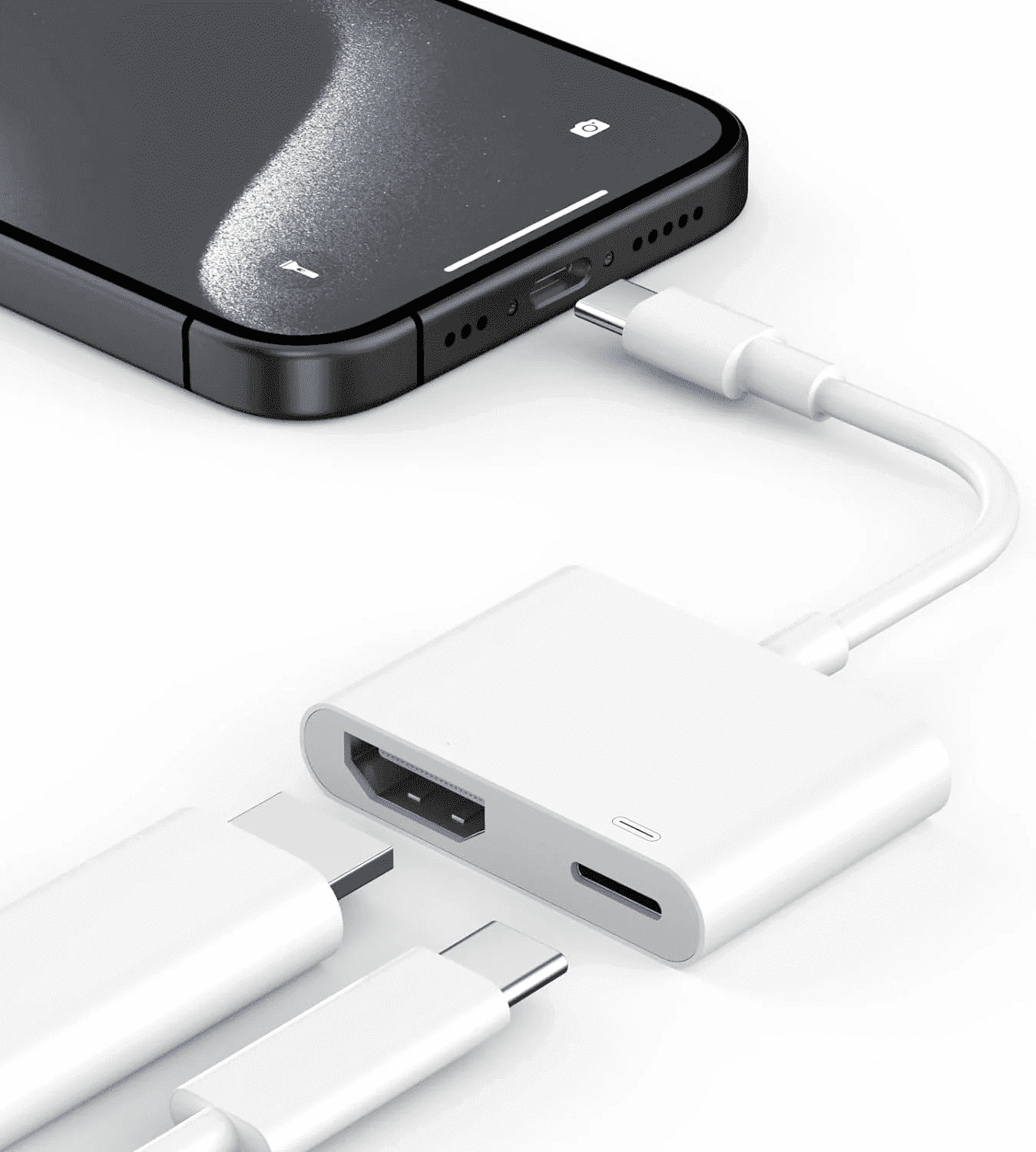 Futhstar USB C Adapter Compatible with iPhone 15 to TV 4K Digital
