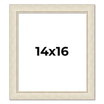 14x16 Frame White Real Wood Picture Frame Width 1.75 inches | Interior Frame Depth 0.5 inches |