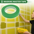 thumbnail image 2 of Unique Bargains Painters Tape Easy Removal 5500x1.9x0.01cm / 60.15 Yards x 0.75 Inches x 140um Masking Master Tape Green, 2 of 6