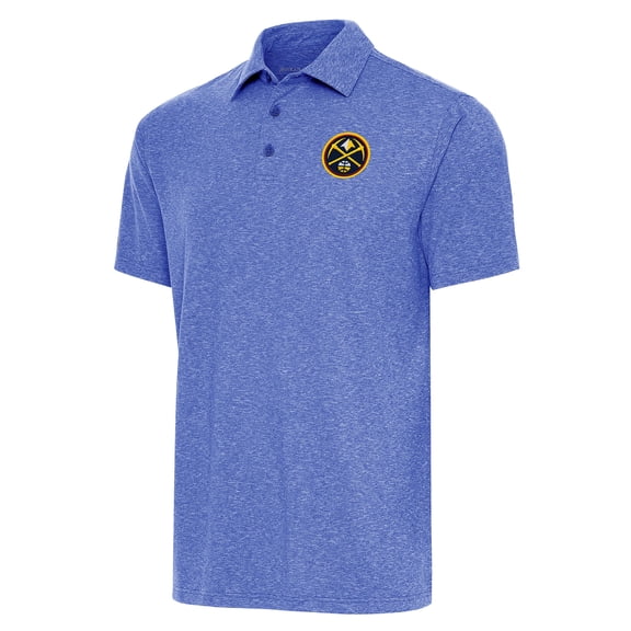 Men's Antigua  Heather Royal Denver Nuggets Big & Tall Par 3 Polo