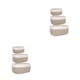 thumbnail image 2 of Injueey Cesta de almacenamiento de 3 piezas, organizador de cuerda de algodón, artículos diversos de punto, caja de aperitivos de estilo Gris 2piezas, 2 of 6
