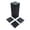 Grey + Polypropylene#15, variant on Stone Style 12 Patio Deck Tiles 44pcs DARK GRAY, DIY Interlocking Decking Tiles for Easy Installation on Porch, Balcony, Poolside, Backyard - Polypropylene, Waterproof, Anti-Slip Outdoor Floor Tiles
