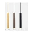 thumbnail image 4 of Lámpara colgante de tubo largo Lámpara colgante LED creativa minimalista Luz de techo nórdica Decoración de arte moderno para comedor Cocina Isla Luminaria (negro), 4 of 5