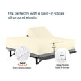 thumbnail image 4 of SGI Bedding Egyptian Cotton Top Split Sheet Set Solid Adjustable Bed 32" Split Head Cal King 600 TC 15" Deep Ivory, 4 of 9