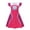 Pink, variant on Cosplay Costume Spider Pattern Dress with Flutter Sleeves for Halloween Party Role Play Show Dress Up Event