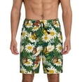 thumbnail image 3 of Lsque Sunflowers And Butterflies Mens Sleep Pajama Shorts,Short Pajama Pants, Cotton Ultra-Soft Knit-Medium, 3 of 9