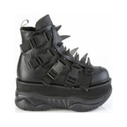 Demonia NEPTUNE-68 Mens 3 Platform Buckles Ankle Boots with Rubber Claws