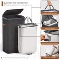 thumbnail image 5 of Sorbus Collapsible Fabric Laundry Hamper with Removable Bag, 1-Compartment, Black, 5 of 6