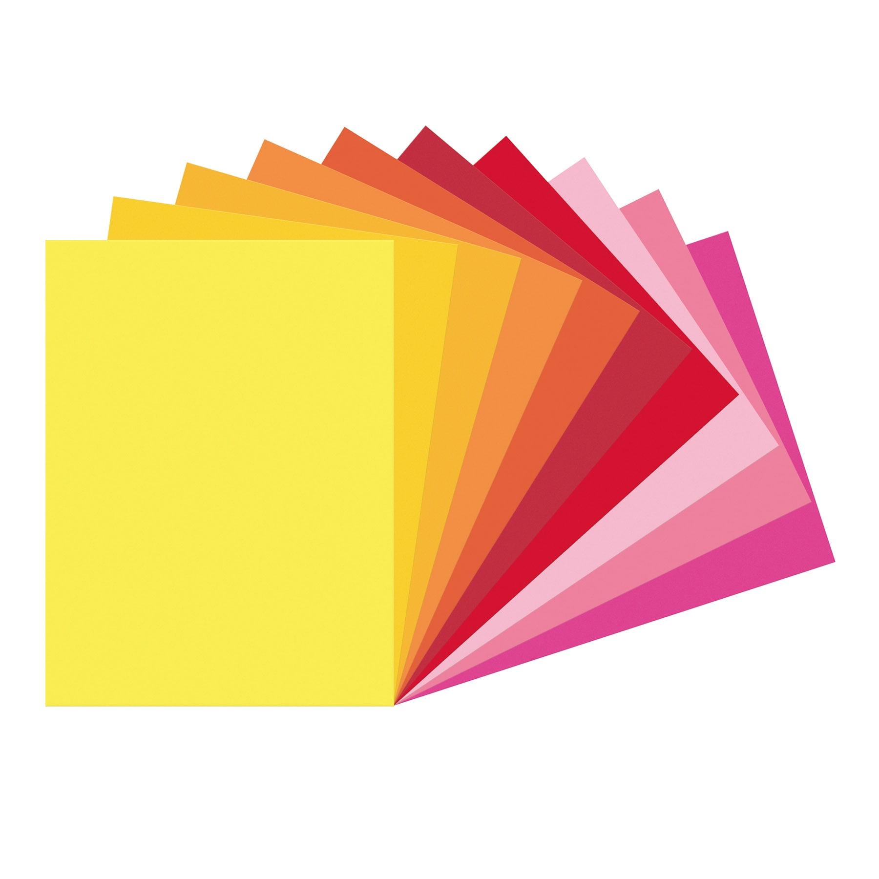 Tru-Ray Construction Paper, Heavyweight, Warm Assorted, 9" x 12", 50 Sheets Per Pack, 5 Packs