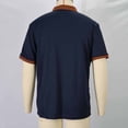 thumbnail image 6 of Zekutng Mens T-Shirts Two-Tone Short-Sleeve Shirt with Collar and Pockets,Sizes S-3XL, 6 of 8