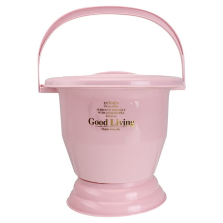 

1pc Plastic Buckle Spittoon Household Bed Pan Night Urine Pot with Handle